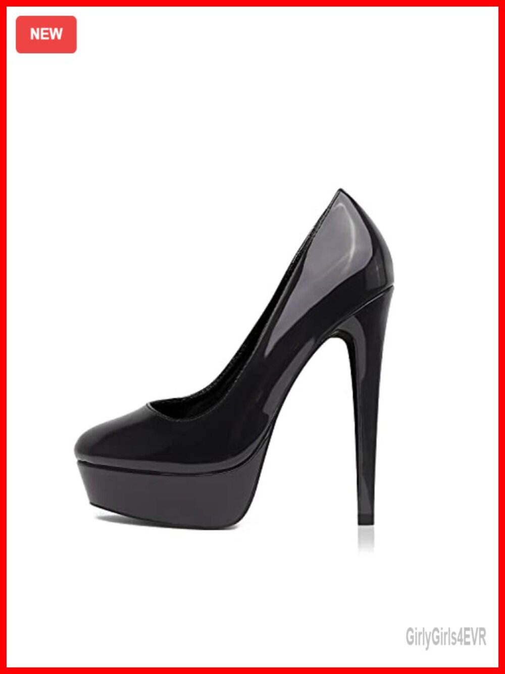 Women's High Heel Platform Pumps Slip On Faux Leather Peep Toe